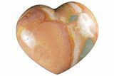 Wide, Polychrome Jasper Heart - Madagascar #205210-1